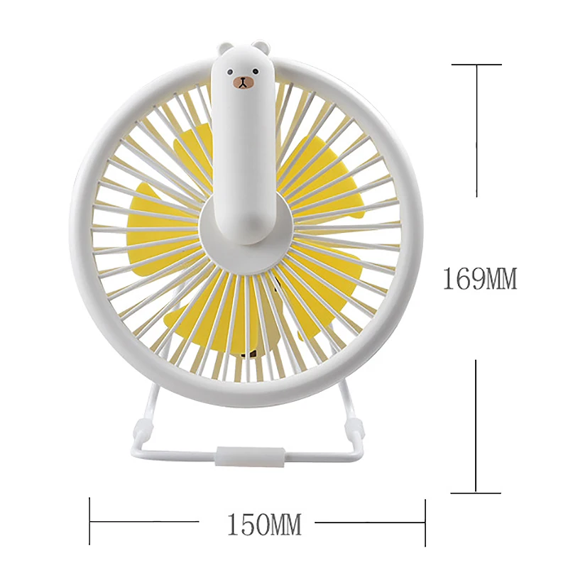 

Desktop Charging Fan Cartoon Three-Speed Wind-Powered Usb Fan Suitable For Home Desktop Enjoy Cool