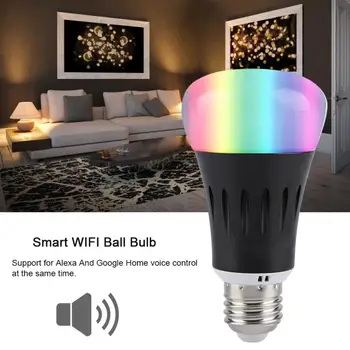 

7W RGBW LED Bulb Wifi Smart Light Bulb App Remote Control Bulb Support for Alexa Google Home AC85-265V lampada led