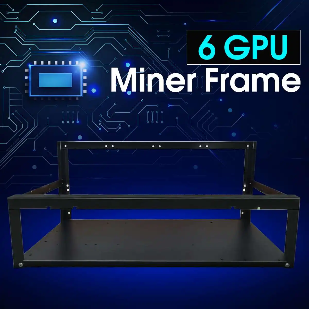 6 GPU Graphic Card Crypto Coin Open Air Mining Miner Frame Rig Case up to 6 GPU ETH BTC Ethereum Computer Case Towers 6 GPU Graphic Card Crypto Coin Open Air Mining Miner Frame Rig Case up to 6 GPU ETH BTC Ethereum Computer Case Towers