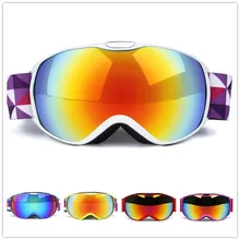 Лыжные очки детские UV400 Анти-туман сферические двойные линзы Дети Сноуборд Лыжный очки снег маска Сноубординг оборудование, очки