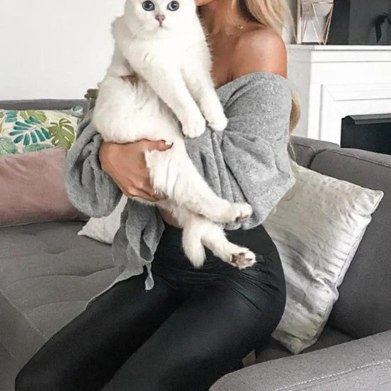 AINYFU Autumn Trade Explosions Women Sexy T-shirt Puff Long-sleeved V-neck Personality Straps Exposed Navel Short T-shirt 496 AINYFU Autumn Trade Explosions Women Sexy T-shirt Puff Long-sleeved V-neck Personality Straps Exposed Navel Short T-shirt 496