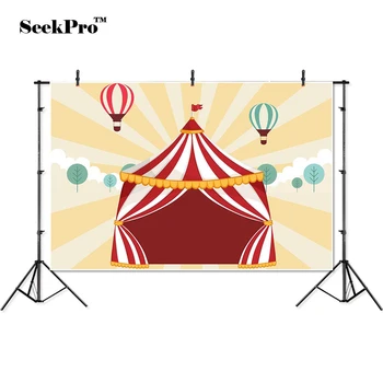 

thin vinyl circus tent balloon stage trees baby children photo Backgrounds Professional indoor Photographic studio Backdrops