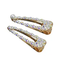 2 шт. шпильки для волос модные декоративные хрустальные выдолбленные шпильки аксессуары для волос заколка для волос для женщин девушек