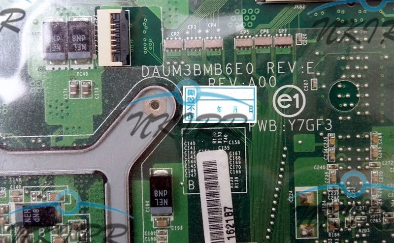 Daum3bmb6e0 Rev E Rev A00 Pwb Y7gf3 F4g6h F4g5h 0f4g6h 0f4g5h Hm55 Pga989 Motherboard For Inspiron 1564 Laptop Motherboard Aliexpress