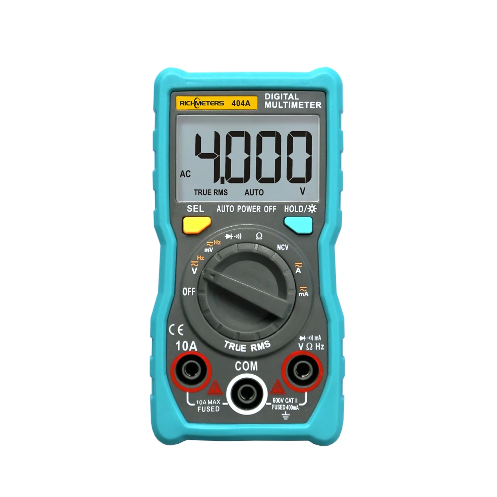 

KKMOON Digital Multimeter Auto-Ranging Ammeter True-RMS Smart NCV Portable 4000 Counts LCD Display Auto Range AC/DC