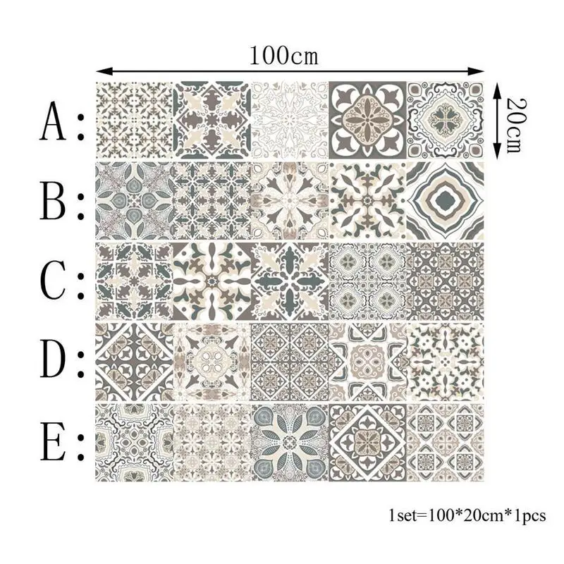 Mosaic Tile Kitchen wallpaper 3D Wall Stickers Home Decor Waterproof PVC Bathroom Decorative Self Adhesive Kitchen Stickers #AW Mosaic Tile Kitchen wallpaper 3D Wall Stickers Home Decor Waterproof PVC Bathroom Decorative Self Adhesive Kitchen Stickers #AW