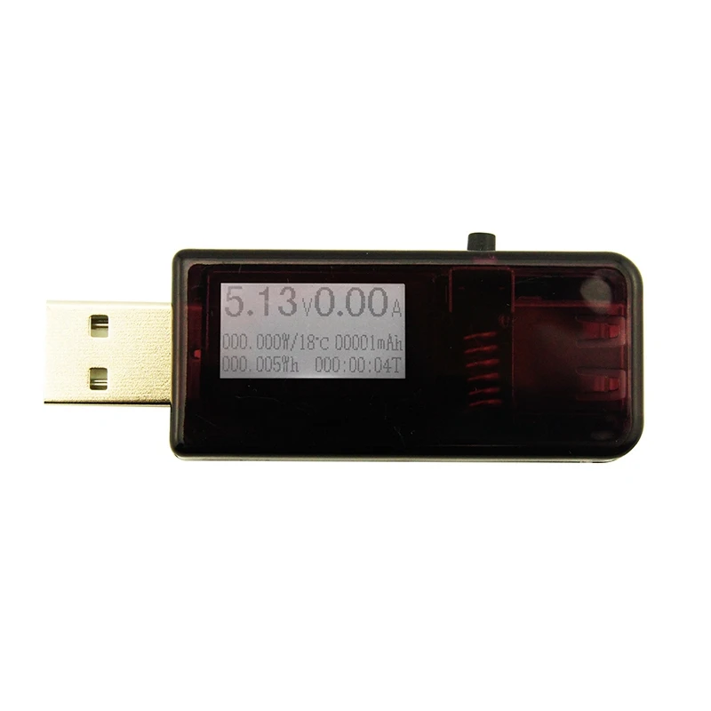 New 12 In 1 USB Tester DC Digital Voltmeter Ammeter Voltagecurrent Meter Ammeter Detector Power Bank Charger Indicator Purple