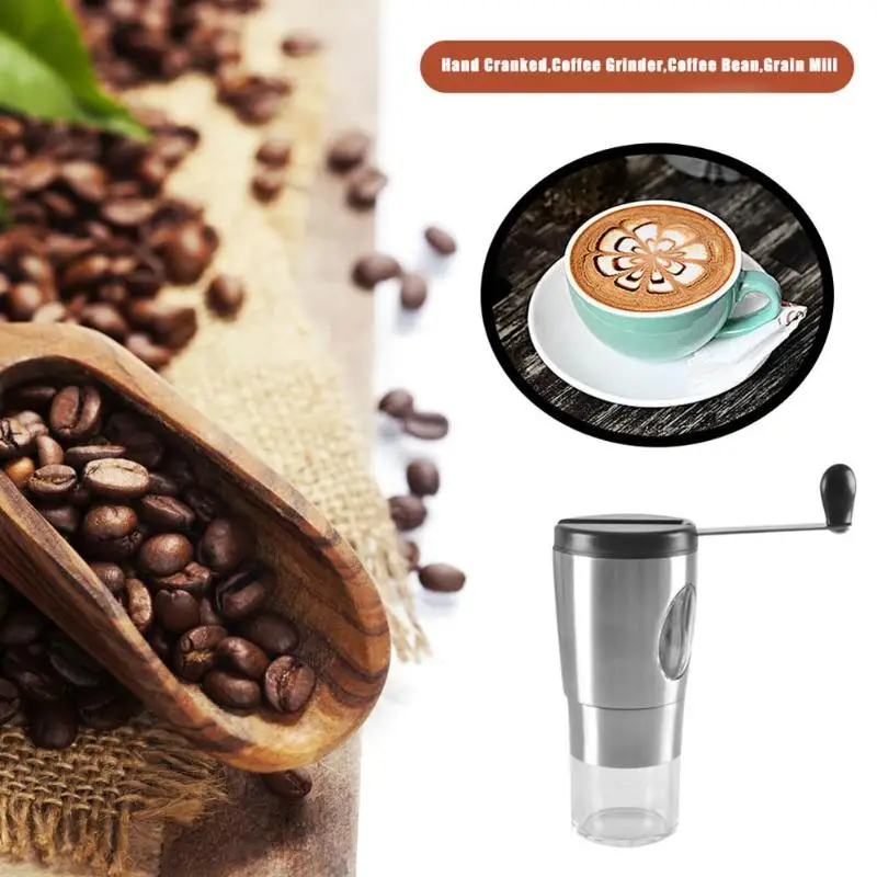 Coffee Bean Spice Crocus Grinders Kitchen Tool Mini Coffee Grinder Tool Stainless Steel Silver Hand Manual Coffee Grinder Mill Coffee Bean Spice Crocus Grinders Kitchen Tool Mini Coffee Grinder Tool Stainless Steel Silver Hand Manual Coffee Grinder Mill