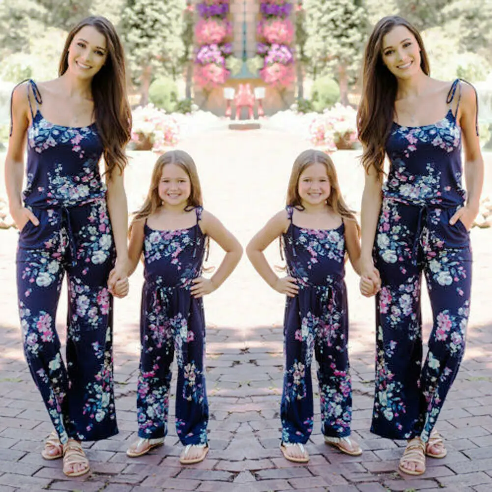 mother daughter matching jumpsuits