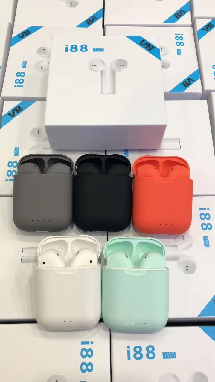 

5 Pieces I88 Tws Wireless Bluetooth 5.0 Earphone Portable Stereo Headsets In-ear Mini Earbuds Headphones For Smart Phone