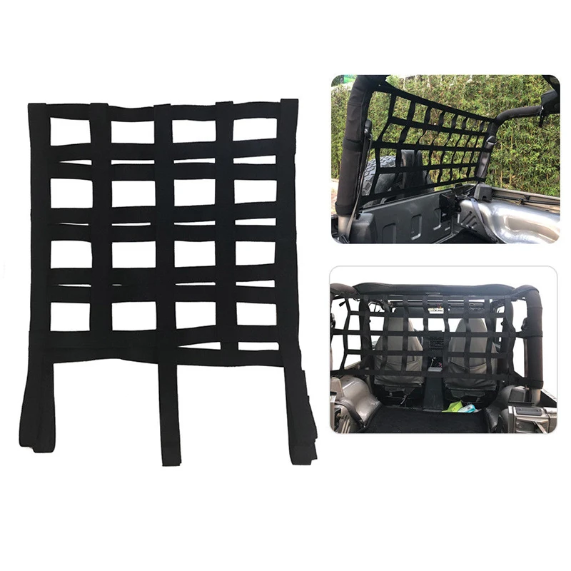 

Car Roof Cargo Net For Jeep Wrangler Jk Tj Extra Storage Secure Carrier Luggage