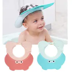 Лето 2019 эластичный шампунь кепки Baby Shower s регулируемый водостойкий Мытье Ванны волос Щит детская шапочка