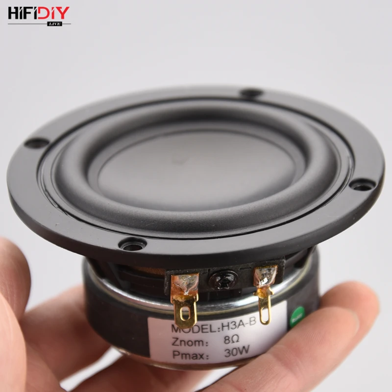 HIFIDIY LIVE hifi 3,6 3,5 дюймов 93 мм полночастотный динамик 8OHM 30 вт высокий альт бас громкоговоритель H3A-B