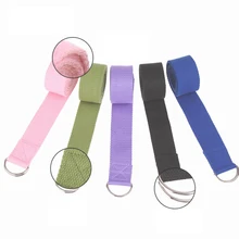 Новейший дизайн модный регулируемый спортивный стрейч-пояс здоровые и удобные спортивные ремень для йоги d-образные ремни для спортзала Талия