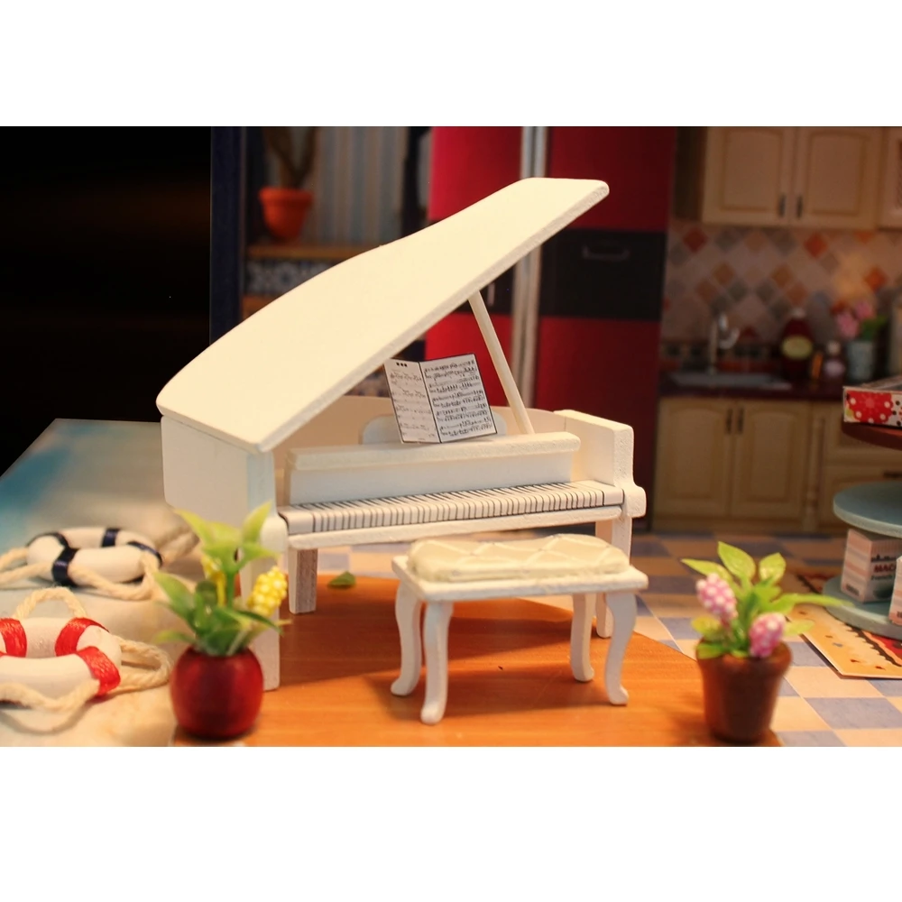 Handmade Miniaturas Wooden Diy Doll House Miniature Dollhouse Furniture Handcraft Model Kits Box Puzzle Toys For Children Gift