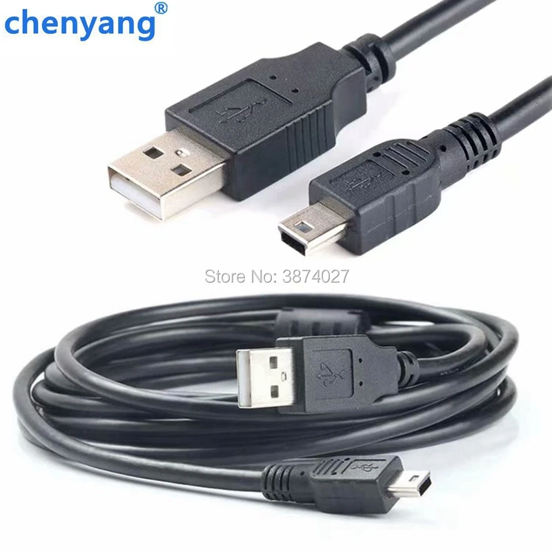 0,3 M-5 M USB кабель 2,0 A штекер для Mini B 5 Pin 5 P T порт MiniUSB для устройств MP3 MP4 камера мобильный телефон жесткий диск компьютер