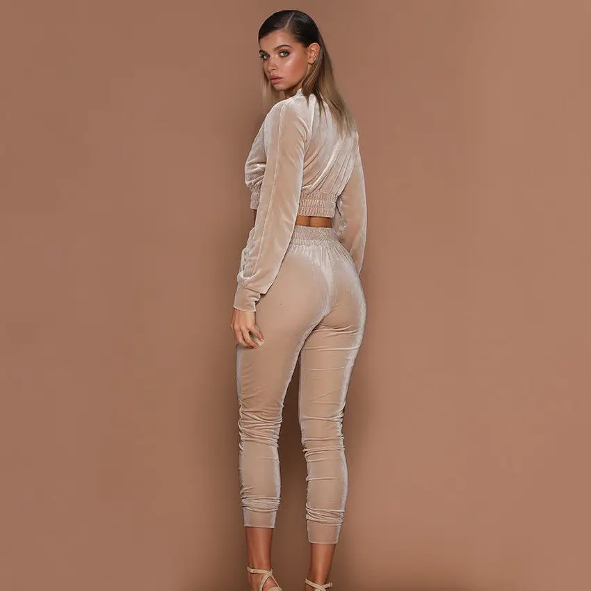 2Pcs Women Tracksuit Hoodies Sweatshirt Pants Sets Sexy Wear Casual Suit Ladies Womens Warm Long Sleeve Clothing