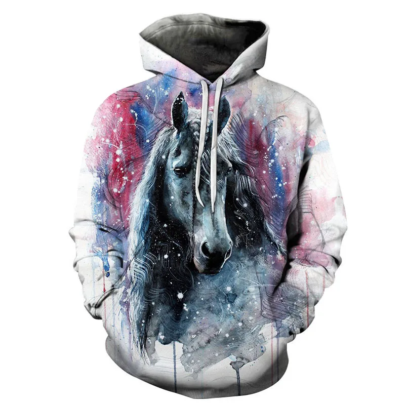 

Horse Braid3D Print Sweatshirts Men Hoodies Tracksuit Pullover Autumn Winter Hoody Hooded Coat Brand 6XL Drop Ship ZOOTOP BEAR
