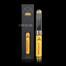 COHIBA Signature Series Humi-Savor Дорожный Чехол для сигары держатель 1 сигары Портативный сигары Humidor с встроенным увлажнителем подарочная коробка