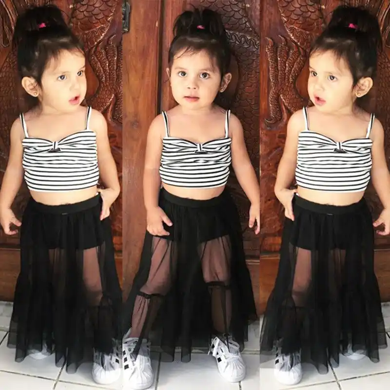 little girl crop top dress