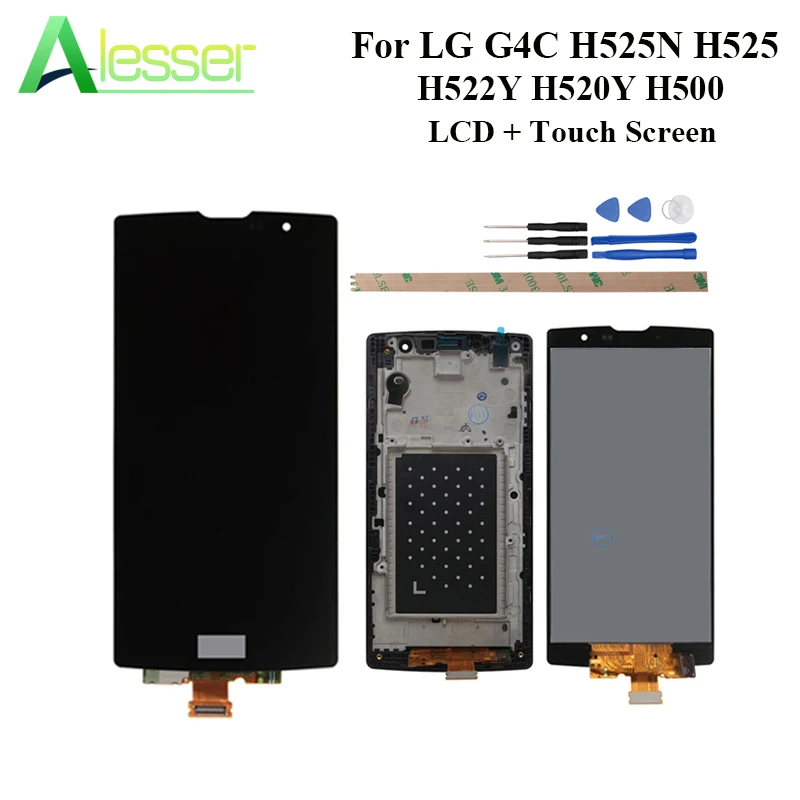 ЖК дисплей Alesser для LG G4C H525N H525 H522Y H520Y H500 сенсорный экран с рамкой в сборе Замена +