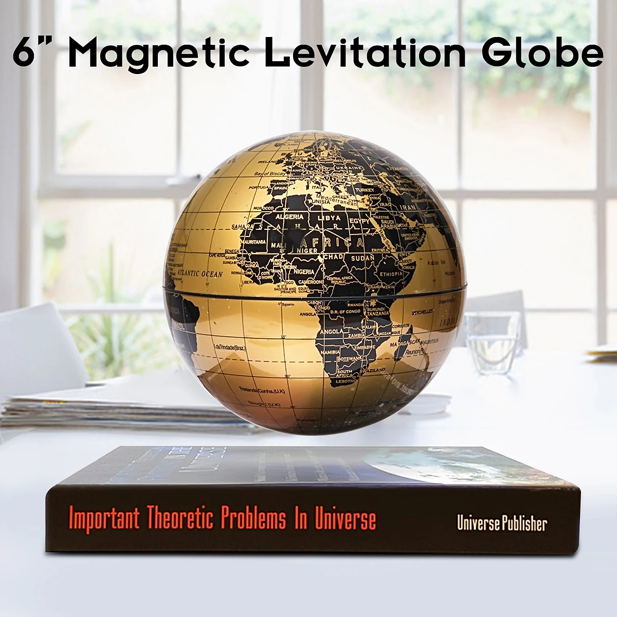 

6 inch Magnetic Levitation Floating Teach Education Globe World Map Home Office Decoration Children Geography Tellurion