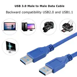 VAKIND 0,5 м USB3.0 мужчинами кабель 5 Гбит синхронизации данных быстро Скорость шнур Удлинитель Разъем для ноутбука настольный ПК жесткий диск