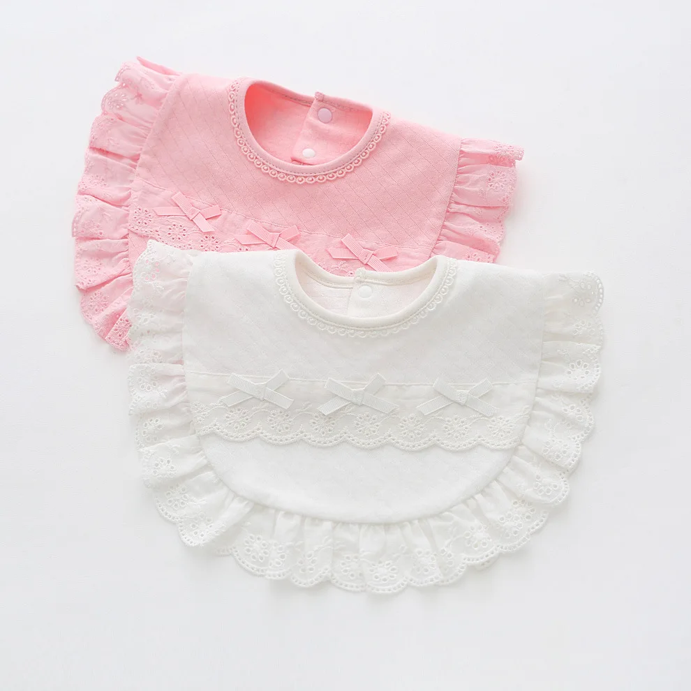 

Lace Princess Versatile Baby Bibs Big Bib Cotton Baby Stuff Baby Girl Bibs C001