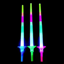 Электронный Светодиодный Волшебная палочка со звездой мигающие палочки светящиеся телескопические светящиеся палочки Вечерние наряды для Хэллоуина новые игрушки