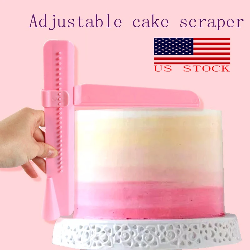 

Adjustable Cake Smoother Tools Cutter Decorating Fondant Sugarcraft Icing Mold Cake Tools