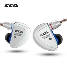 CCA C16 8BA наушники 8 сбалансированный арматурный HIFI монитор спортивные Игровые наушники металлические наушники цепляющиеся за уши со съемным 2Pin кабелем