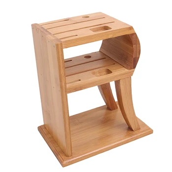 

1PC Knife Block Multifunctional Counter Top R-shape Knife Storage Rack Shelf Organizer Cutlery Display Stand