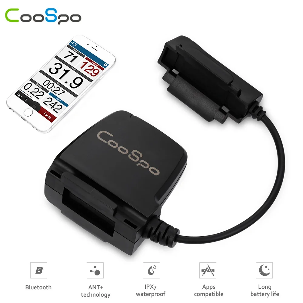 CooSpo Bluetooth/ANT + беспроводной Велоспорт Датчик частоты вращения MTB велосипед