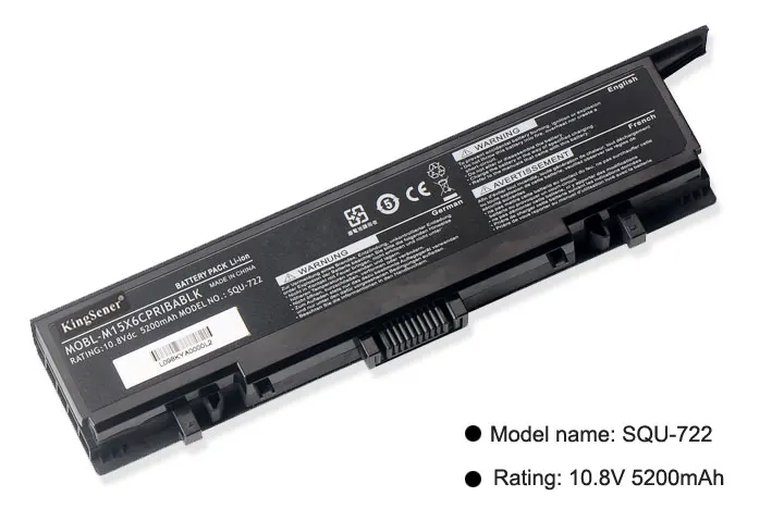 Аккумулятор для ноутбука KingSener DELL Alienware M15X SQU 722 MOBL M15X6CPRIBABLK|Аккумуляторы ноутбуков|