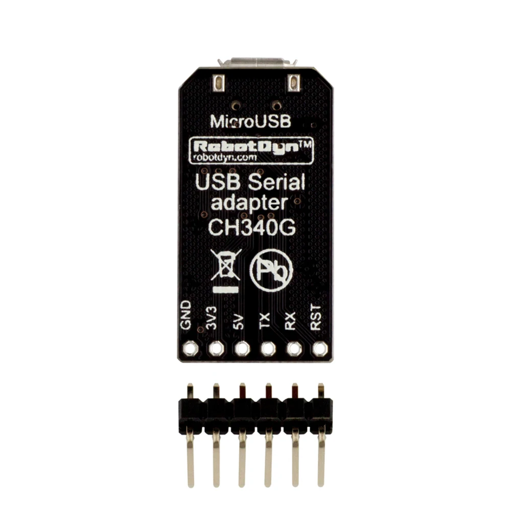 RobotDyn Usb к ttl UART CH340 последовательный преобразователь Micro 5 В/3 3 В IC CH340G|Запасные