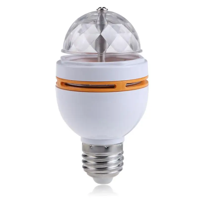 

New E27 Colorful RGB LED Rotating Stage Disco Crystal LED Bulb Lamp Light*2