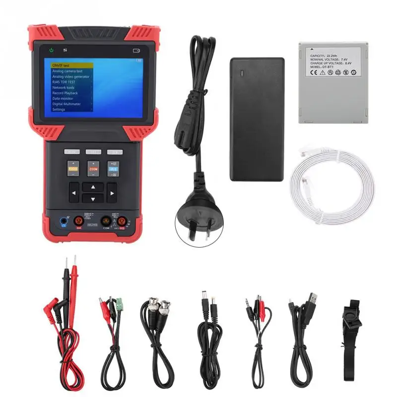 

DT-T73 IP CCTV Camera Tester Professional 1080P Combine Tester Support Analog/3.0CVI/TVI/AHD/DMM AC100-240V Multimeters