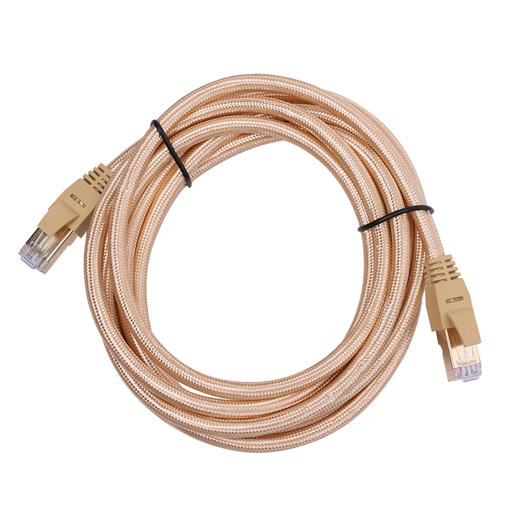 

Cat7 Ethernet Patch Cable With Snagless RJ45 Connector Extension Cord with two RJ45 connectors on each end 30cm