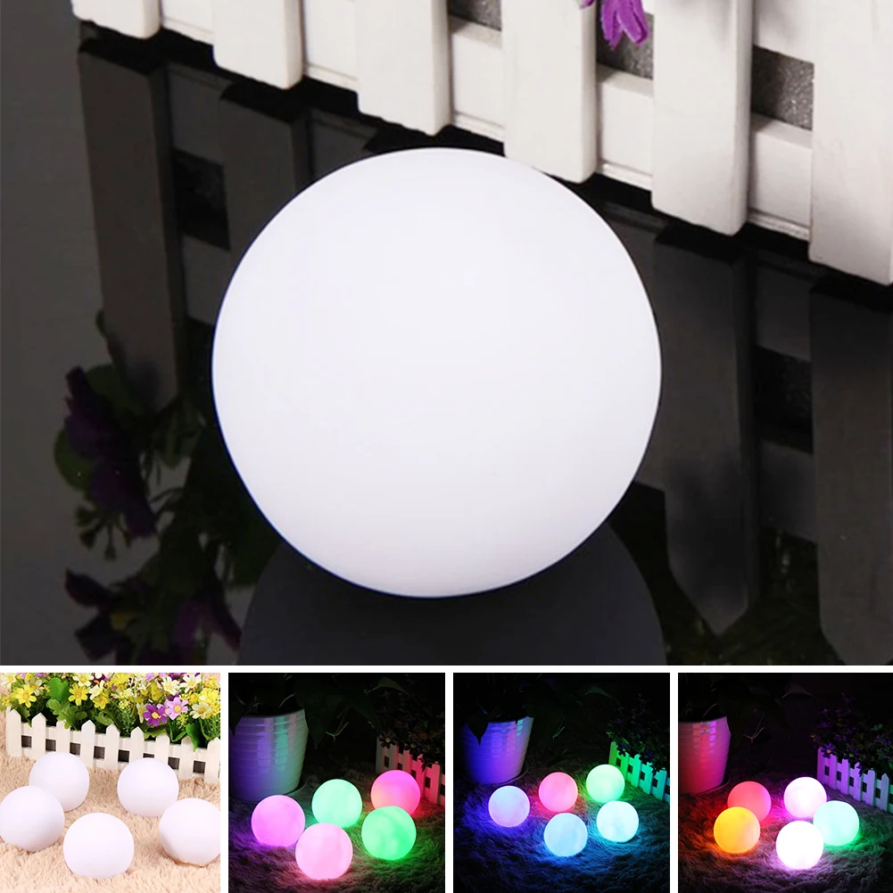 

New Fashion 7 Color Changing Party Decorative Ball LED Night Lamp Home Party Wedding Romantic Colorful Glowing Mood Lamp