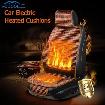 

VODOOL 12v Car Electric Heated Cushions Auto Heating Pad Keep Warm Car Seat Thermal Covers Automobile Interior Accessories