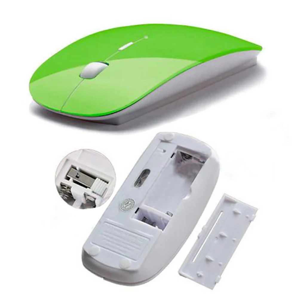 Hot Computer Mouse Mice for Laptop Notebook! Ultra Thin 2.4G Optical Wireless Mouse USB Receiver Air Mouse Cordless Hot Computer Mouse Mice for Laptop Notebook! Ultra Thin 2.4G Optical Wireless Mouse USB Receiver Air Mouse Cordless