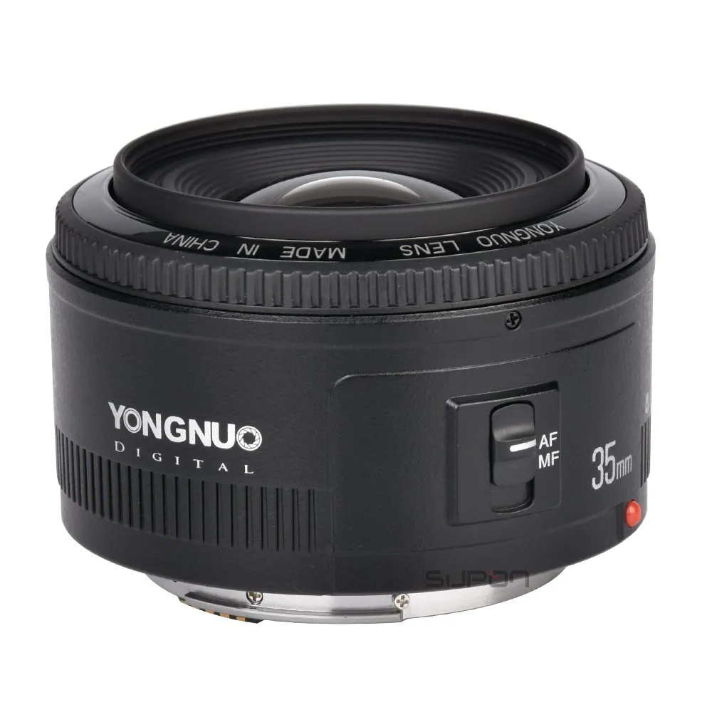 Объектив YONGNUO YN35mm F2.0 широкоугольный объектив с большой диафрагмой фиксированный объектив с автофокусом EF крепление для камер Canon DSLR 600D 60D 5D