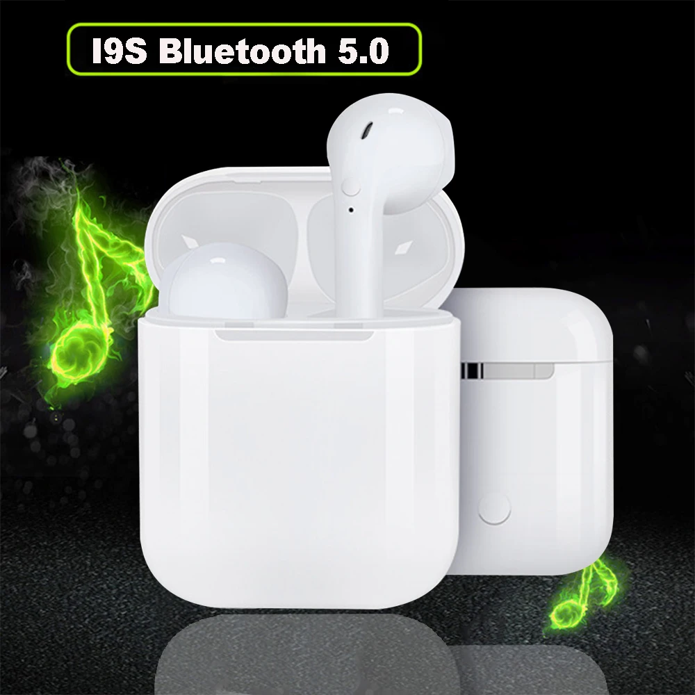 

I9s Tws Wireless Headset Wireless Earphone Portable 5.0 With Charging Box Invisible Headset Stereo Earbud For All Smart Phone