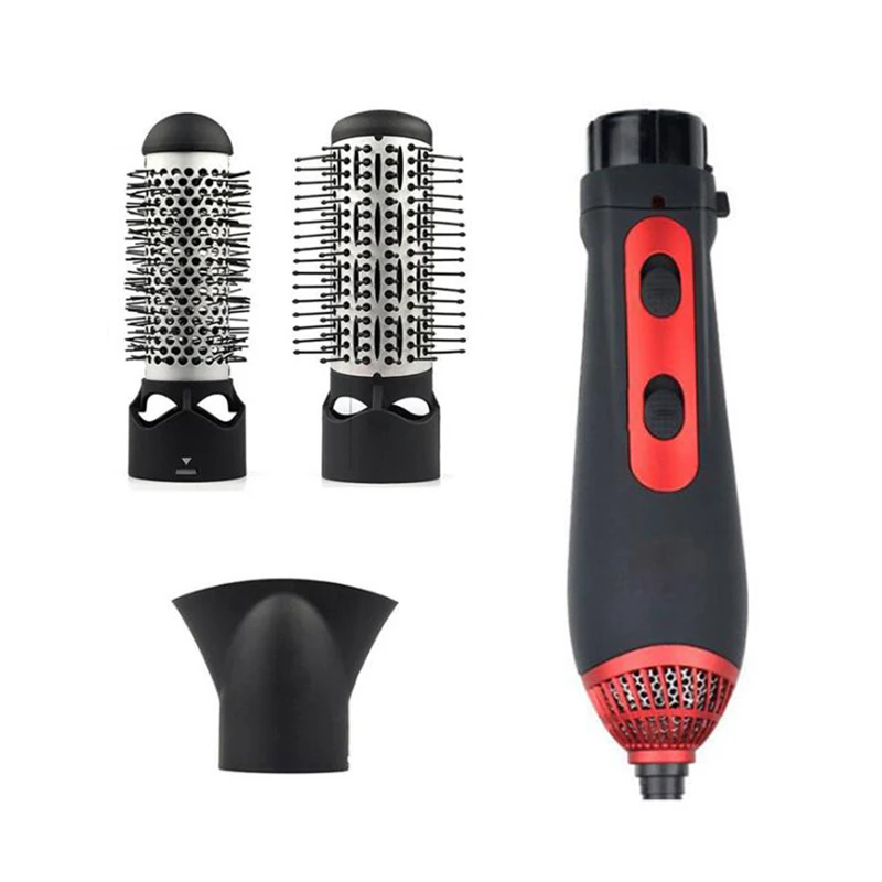 (220V)1200W Multi function 3 in 1 Hair Dryer Comb Curling Straight Comb Brush Winder Straight