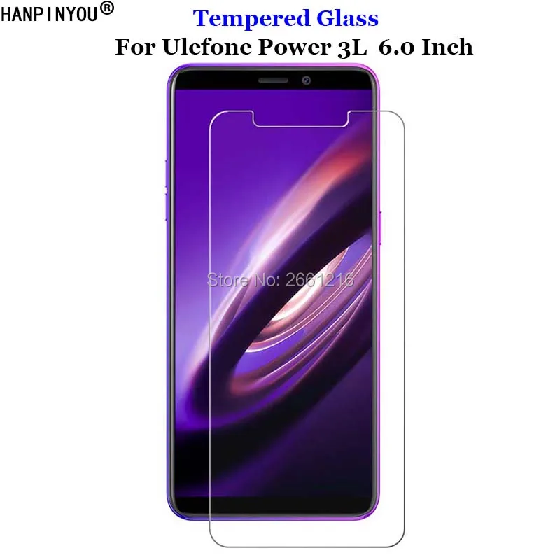 Для Ulefone Power 3L 6 0 &quotпереднее жесткое закаленное стекло 9H 2.5D Премиум Защита для