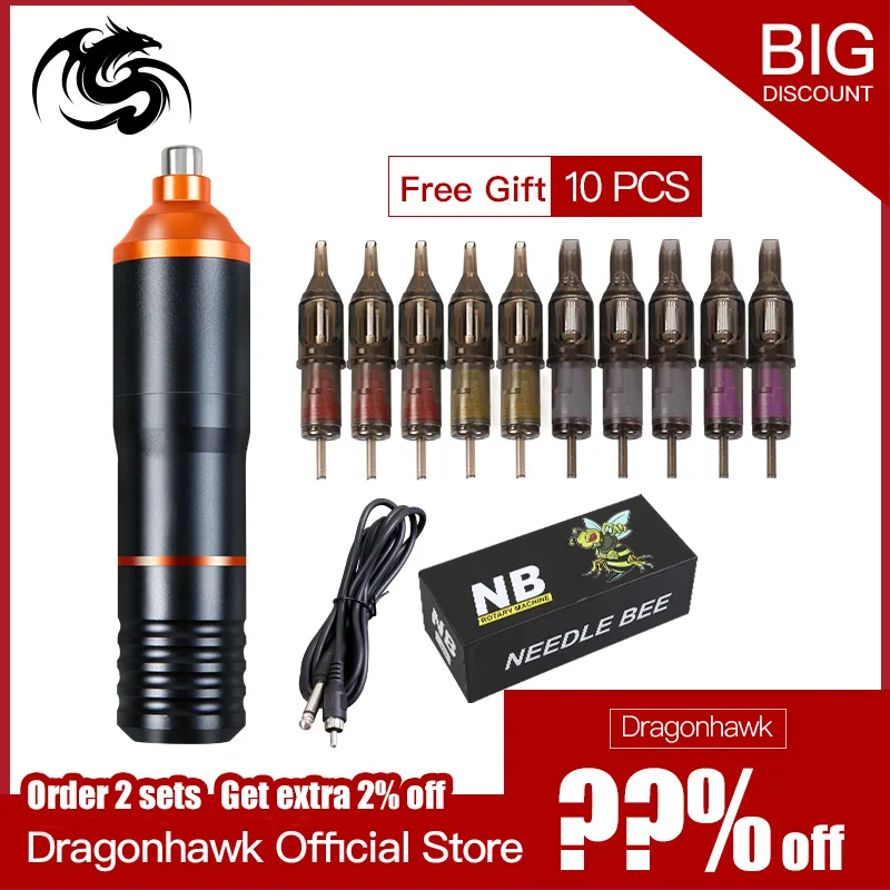 

Rotary Tattoo Pen Strong Motor Supply High Quality Cartridges Tatttoo Pen Supplies
