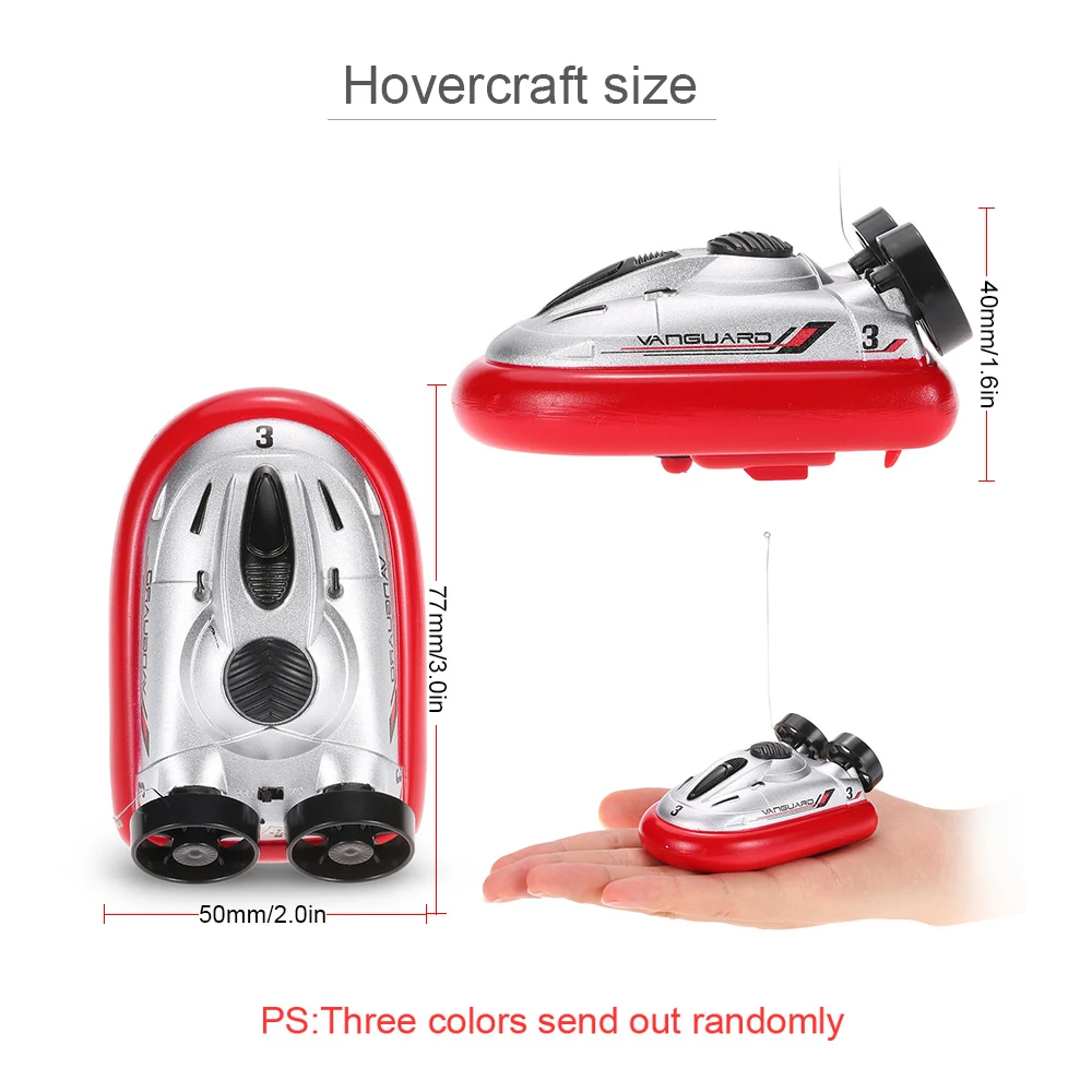 HappyCow 777-220 Mini RC Boats Radio Remote Control Hovercraft Hover barco de pesca Water Best Gifts for Children Kids Birthday