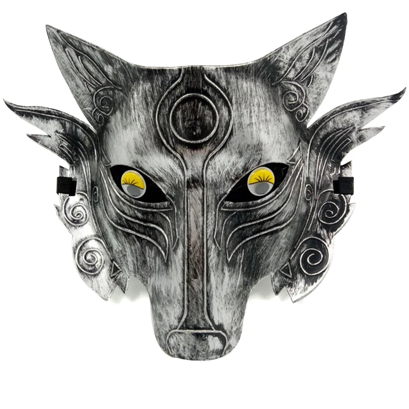 

2019 New Halloween Christmas Party Game Wolf Mask Masquerade Horror funny Party Masks Costume Ball Bar Decorations A