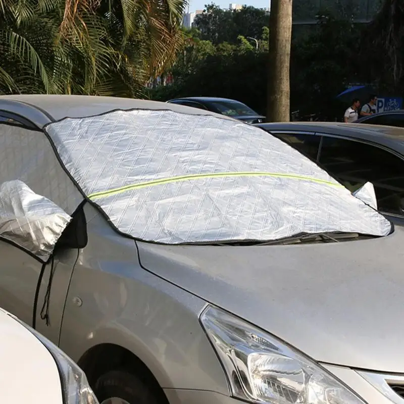 

Winter Auto Snow Cover Car Front Windscreen Ice Shield Auto Window Sunshade Cover Sun Reflective ShadeE xterior Accessories