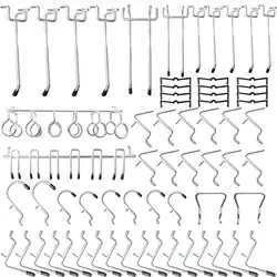 Горячая Распродажа крючки для настенных панелей ассортимент-81 шт. Peg крюк организация с Peg замки
